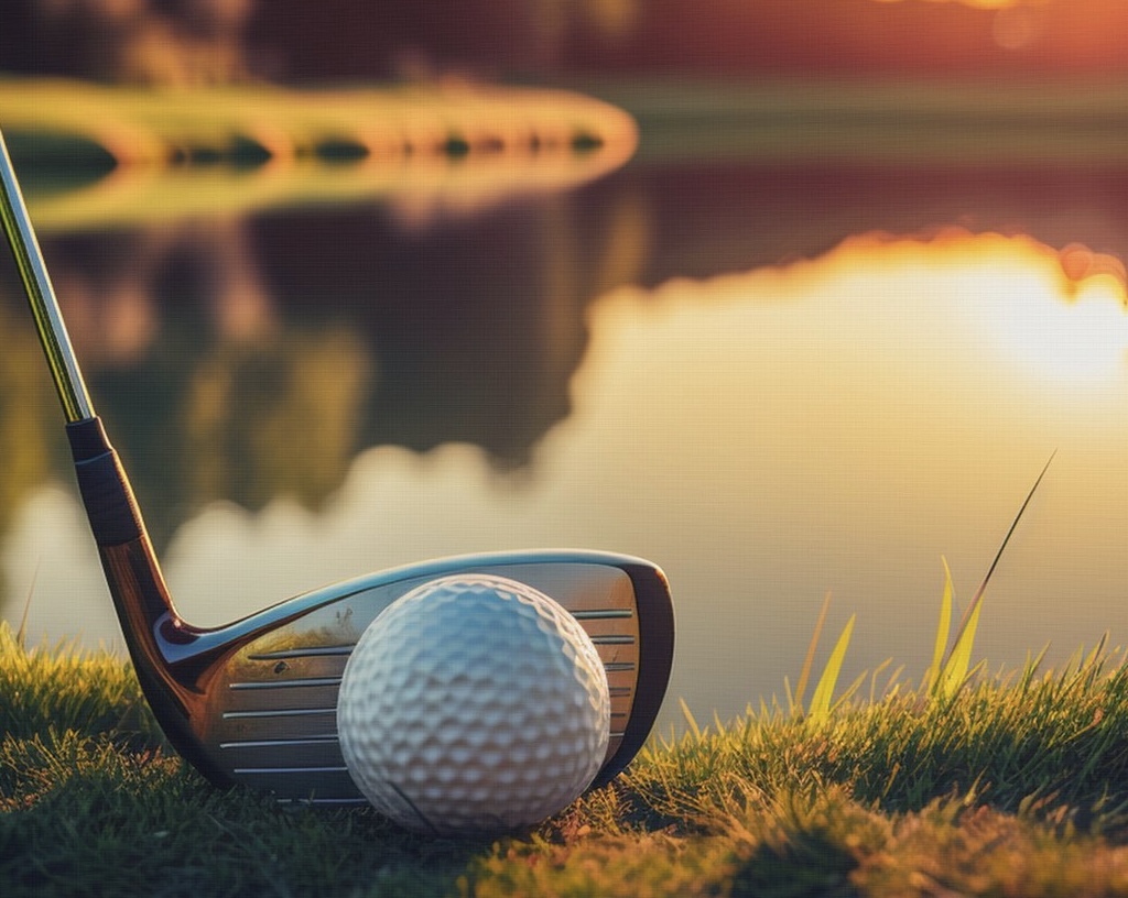 golf sunset_